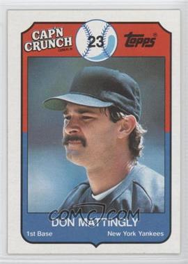 1989 Topps Cap'n Crunch - Food Issue [Base] #8 - Don Mattingly