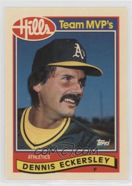 1989 Topps Hills Team MVP's - Box Set [Base] #12 - Dennis Eckersley