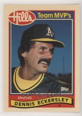 1989 Topps Hills Team MVP's - Box Set [Base] #12 - Dennis Eckersley