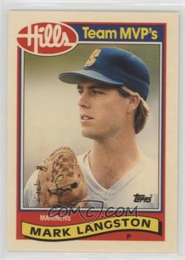 1989 Topps Hills Team MVP's - Box Set [Base] #19 - Mark Langston [Noted]