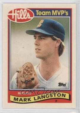 1989 Topps Hills Team MVP's - Box Set [Base] #19 - Mark Langston