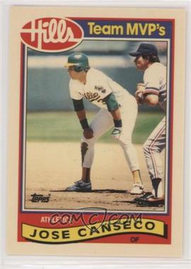 1989 Topps Hills Team MVP's - Box Set [Base] #5 - Jose Canseco