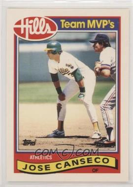 1989 Topps Hills Team MVP's - Box Set [Base] #5 - Jose Canseco