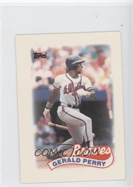 1989 Topps League Leaders Minis - [Base] #2 - Gerald Perry