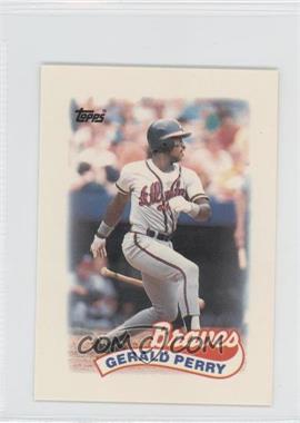 1989 Topps League Leaders Minis - [Base] #2 - Gerald Perry