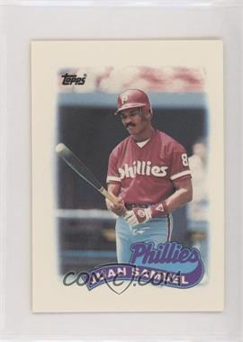 1989 Topps League Leaders Minis - [Base] #29 - Juan Samuel