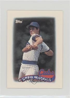 1989 Topps League Leaders Minis - [Base] #4 - Greg Maddux [Noted]