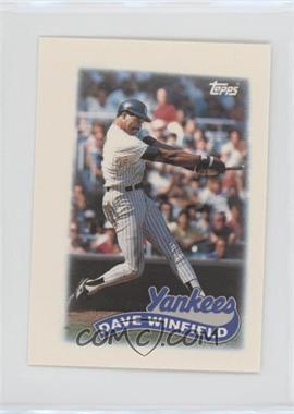 1989 Topps League Leaders Minis - [Base] #67 - Dave Winfield