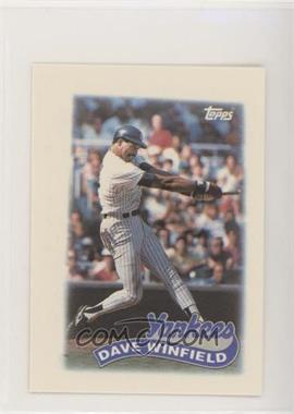 1989 Topps League Leaders Minis - [Base] #67 - Dave Winfield