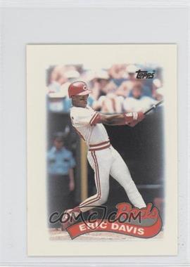 1989 Topps League Leaders Minis - [Base] #8 - Eric Davis