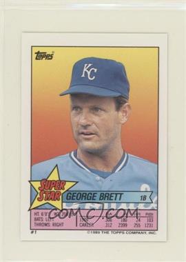 1989 Topps Super Star Sticker Back Cards - [Base] #1.149 - George Brett (Dave Winfield 149)
