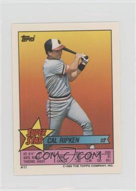 1989 Topps Super Star Sticker Back Cards - [Base] #11.76 - Cal Ripken Jr. (Andres Galarrraga 76)