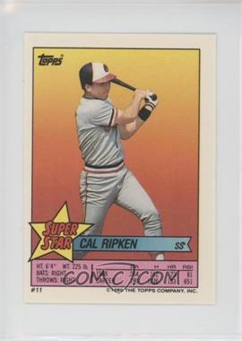 1989 Topps Super Star Sticker Back Cards - [Base] #11.76 - Cal Ripken Jr. (Andres Galarrraga 76)