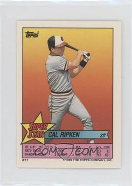 1989 Topps Super Star Sticker Back Cards - [Base] #11.76 - Cal Ripken Jr. (Andres Galarrraga 76)