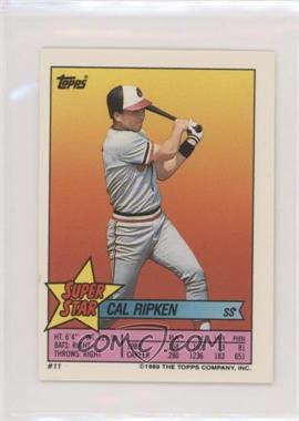 1989 Topps Super Star Sticker Back Cards - [Base] #11.76 - Cal Ripken Jr. (Andres Galarrraga 76)