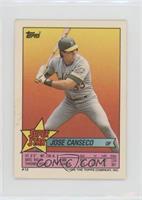 Jose Canseco (Ron Darling 100, Marty Barrett 257) [Good to VG‑E…