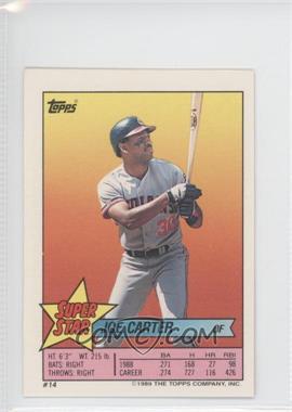 1989 Topps Super Star Sticker Back Cards - [Base] #14.146 - Joe Carter (Paul Molitor 146)