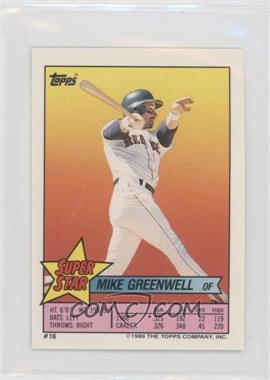 1989 Topps Super Star Sticker Back Cards - [Base] #16.150 - Mike Greenwell (Cal Ripken Jr. 150)