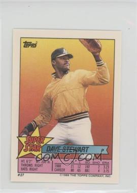 1989 Topps Super Star Sticker Back Cards - [Base] #27.40 - Dave Stewart (Pedro Guerrero 40, Bill Swift 228)