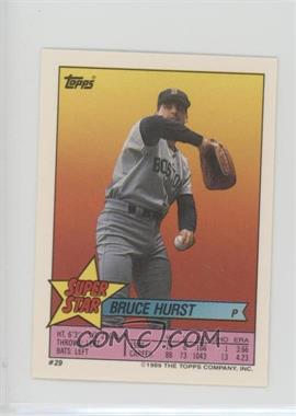 1989 Topps Super Star Sticker Back Cards - [Base] #29.183 - Bruce Hurst (Wally Joyner 183)