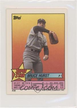 1989 Topps Super Star Sticker Back Cards - [Base] #29.237 - Bruce Hurst (Cal Ripken Jr. 237)
