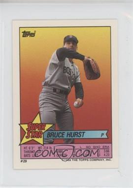 1989 Topps Super Star Sticker Back Cards - [Base] #29.77 - Bruce Hurst (Tim Raines 77)