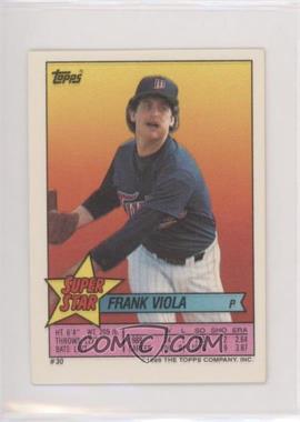 1989 Topps Super Star Sticker Back Cards - [Base] #30.38 - Frank Viola (Tony Pena 38, Gary Pettis 279)