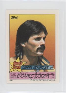 1989 Topps Super Star Sticker Back Cards - [Base] #31.163 - Dennis Eckersley (Dave Stewart 163, Willie Wilson 268)