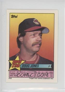 1989 Topps Super Star Sticker Back Cards - [Base] #32.104 - Doug Jones (Roberto Alomar 104, Mike Greenwell 255)