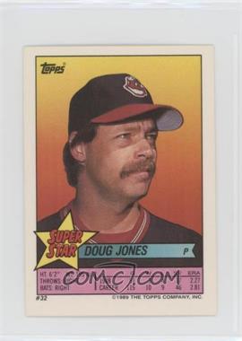 1989 Topps Super Star Sticker Back Cards - [Base] #32.270 - Doug Jones (George Brett 270)
