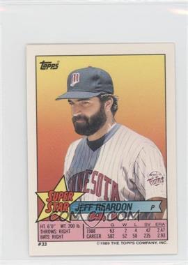 1989 Topps Super Star Sticker Back Cards - [Base] #33.162 - Jeff Reardon (Dwight Gooden 162)