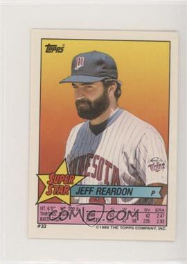 1989 Topps Super Star Sticker Back Cards - [Base] #33.84 - Jeff Reardon (Kevin Mitchell 84, Devon White 179)