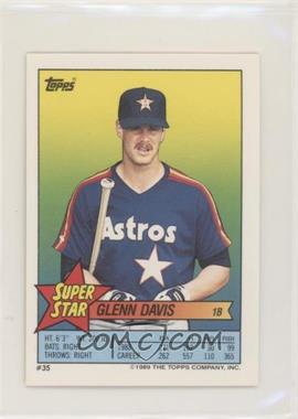 1989 Topps Super Star Sticker Back Cards - [Base] #35.148 - Glenn Davis (Jose Canseco 148)