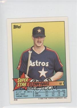 1989 Topps Super Star Sticker Back Cards - [Base] #35.33 - Glenn Davis (Gerald Perry 33)