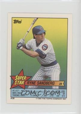 1989 Topps Super Star Sticker Back Cards - [Base] #38.86 - Ryne Sandberg (Don Robinson 86, Dwight Evans 252)