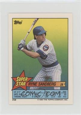1989 Topps Super Star Sticker Back Cards - [Base] #38.91 - Ryne Sandberg (Howard Johnson 91, Rene Gonzales 234)