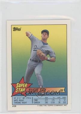1989 Topps Super Star Sticker Back Cards - [Base] #39.155 - Steve Sax (Ryne Sandberg 155)