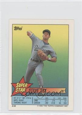 1989 Topps Super Star Sticker Back Cards - [Base] #39.164 - Steve Sax (Dave Henderson 164, Ivan Calderon 297)