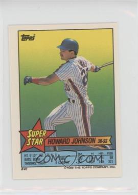 1989 Topps Super Star Sticker Back Cards - [Base] #41.44 - Howard Johnson (Ozzie Smith 44)