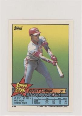 1989 Topps Super Star Sticker Back Cards - [Base] #44.21 - Barry Larkin (Glenn Davis 21)