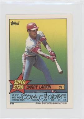 1989 Topps Super Star Sticker Back Cards - [Base] #44.248 - Barry Larkin (Pete O'Brien 248)