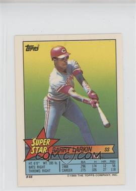 1989 Topps Super Star Sticker Back Cards - [Base] #44.248 - Barry Larkin (Pete O'Brien 248)