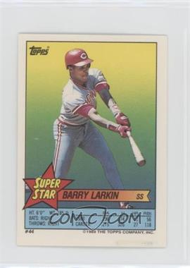 1989 Topps Super Star Sticker Back Cards - [Base] #44.35 - Barry Larkin (Bob Horner 35, Mike Stanley 244)