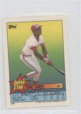 1989 Topps Super Star Sticker Back Cards - [Base] #47.19 - Eric Davis (Billy Hatcher 19, John Farrell 214)