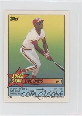 1989 Topps Super Star Sticker Back Cards - [Base] #47.227 - Eric Davis (Alvin Davis 227)