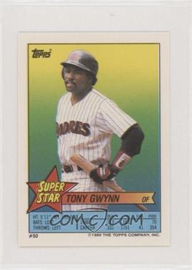 1989 Topps Super Star Sticker Back Cards - [Base] #50.65 - Tony Gwynn (Orel Hershiser 65) [EX to NM]