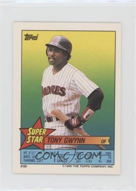 1989 Topps Super Star Sticker Back Cards - [Base] #50.66 - Tony Gwynn (Kirk Gibson 66)