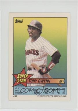 1989 Topps Super Star Sticker Back Cards - [Base] #50.66 - Tony Gwynn (Kirk Gibson 66)