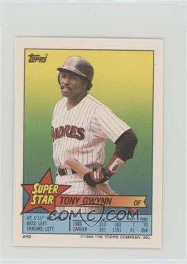 1989 Topps Super Star Sticker Back Cards - [Base] #50.66 - Tony Gwynn (Kirk Gibson 66)