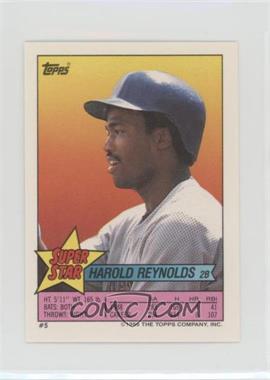 1989 Topps Super Star Sticker Back Cards - [Base] #5.205 - Harold Reynolds (Robin Yount 205)